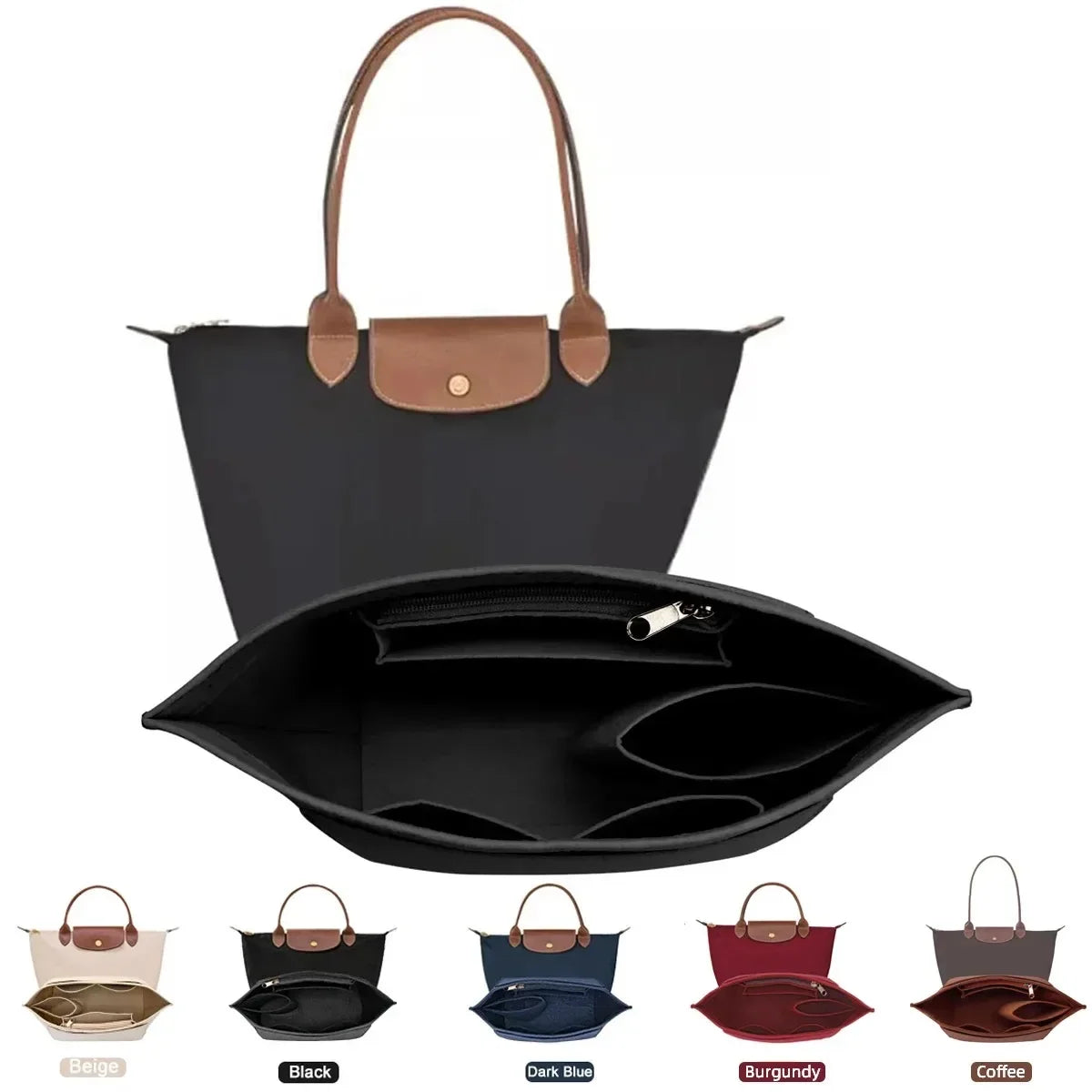 Shopodessy™ Tote – Universal Felt Bag Organiser Insert