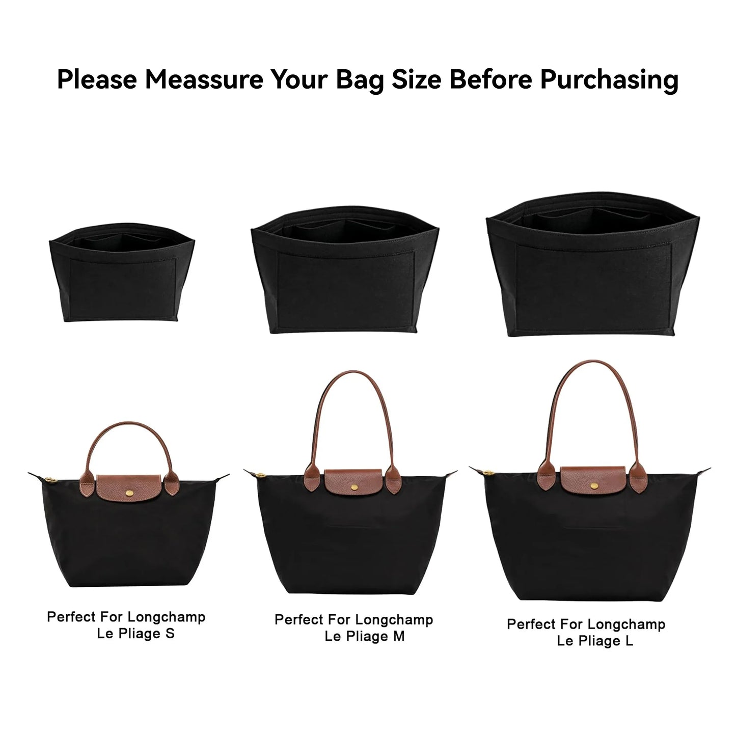 Shopodessy™ Tote – Universal Felt Bag Organiser Insert